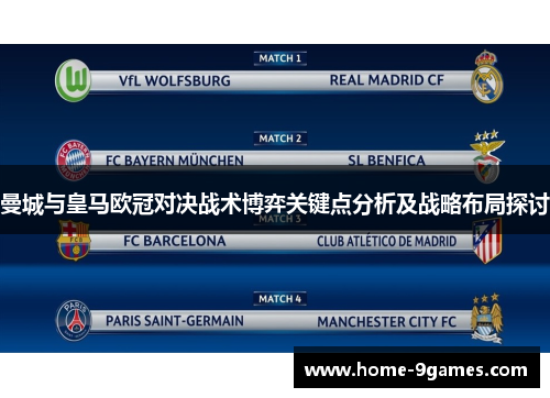 曼城与皇马欧冠对决战术博弈关键点分析及战略布局探讨
